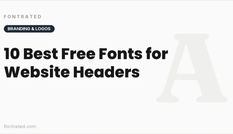 10 Best Free Fonts for Website Headers - FontRated cover image