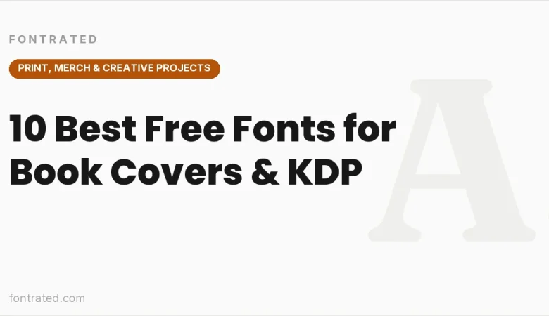 10 Best Free Fonts for Book Covers & KDP - FontRated cover image