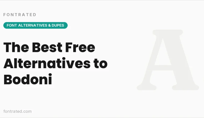 The Best Free Alternatives to Bodoni (2026) - FontRated cover image