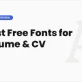 10 Best Free Fonts for a Resume and CV - FontRated cover image